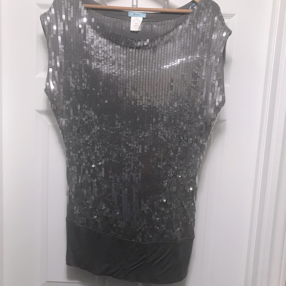 NEW Marciano Sequin Sparkle Glitter Party Top